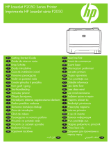 HP LaserJet P2055 Printer series Uživatelský manuál