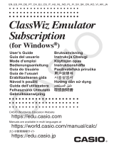 Casio ClassWiz Emulator Subscription Uživatelská příručka
