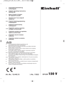 EINHELL BT-EW 150 V Operativní instrukce