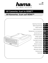 Hama 121775 AV Converter, Scart to HDMI Návod k obsluze