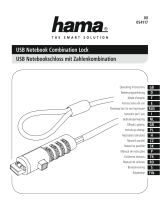 Hama 00054117 USB Notebook Combination Lock Návod k obsluze