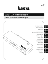 Hama USB 3.1 SATA Hard Drive Adapter Návod k obsluze