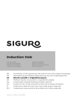 SIGURO SGR-HB-I250B Induction Hob Uživatelský manuál