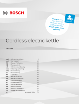 Bosch TWK70B Series Cordless Electric Kettle Uživatelský manuál