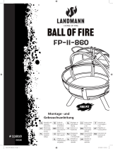 LANDMANN Feuerkorb "Ball of Fire", 89,5 x 79,5 cm Operativní instrukce