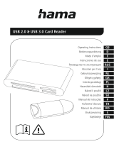 Hama 00124024 USB 2.0 and USB 3.0 Card Reader Uživatelský manuál