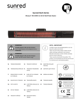 SunRed Wandheizstrahler Dark Wall Black 2500 Watt Operativní instrukce