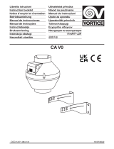 Vortice CA V0 Axial Centrifugal Aspirator for Air Expulsion Operativní instrukce