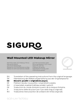SIGURO SGR-LM-T470SU Wall Mounted LED Makeup Mirror Uživatelský manuál