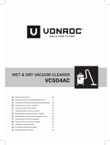 Vonroc VC504AC Wet and Dry Vacuum Cleaner Uživatelský manuál