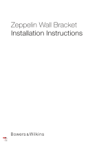 Bowers Wilkins 749ZPWLBKT Zeppelin Wall Bracket Uživatelský manuál
