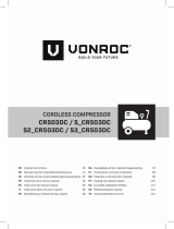 Vonroc CR503DC Cordless Compressor Uživatelský manuál