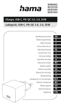 Hama 00086402 20W USB C Charger Uživatelský manuál