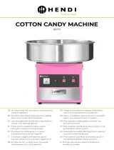 Hendi 282731 Cotton Candy Machine Uživatelský manuál