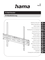 Hama 00118104 TV Wall Bracket Uživatelský manuál