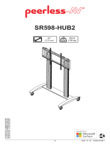 PEERLESS-AV SR598-HUB2 SmartMount Flat Panel Cart Uživatelský manuál