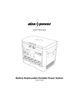 alza power APW-PS600 Portable Battery Replaceable Power Station Uživatelský manuál