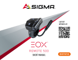 Sigma EOX REMOTE 500 E-Bike Uživatelský manuál