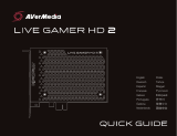 Avermedia LIVE GAMER HD 2 Game Capture Card Uživatelská příručka
