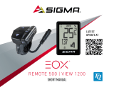 Sigma R500T EOX Remote 500 Smart Control Center Uživatelský manuál