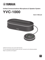 Yamaha YVC-1000 Uživatelský manuál