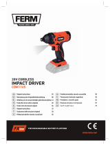 Ferm CDM1165 20V Cordless Impact Driver Uživatelský manuál