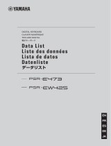 Yamaha PSR-EW425 list