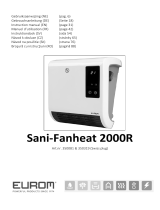 Eurom 350081 Sani-Fanheat 2000R Bathroom Heater Návod k obsluze