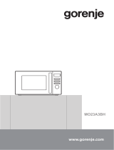 Gorenje MO23A3BH Microwave Oven Uživatelský manuál