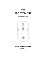 RAPTURE RPT-GMDK3360xx KRAIT Wired Gaming Mouse Uživatelský manuál