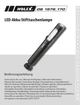 Holex LED rechargeable battery torch Operativní instrukce