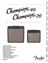 Fender Speaker CHAMPION 40 Uživatelský manuál