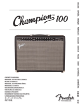 Fender Stereo Amplifier Champion 100 Uživatelský manuál