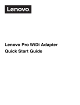 Lenovo Pro WiDi Adapter Rychlý návod