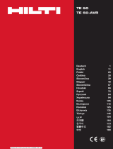 Hilti TE 50 / TE 50-AVR Operativní instrukce