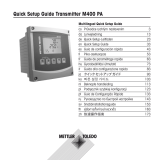 Mettler Toledo Transmitter M400 PA Stručný návod k obsluze