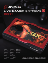 Avermedia Live Gamer Extreme 2 (GC551) Uživatelský manuál