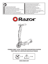 Razor Power Core E100 - Bleu Návod k obsluze