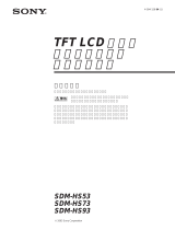 Sony SDM-HS73 Operativní instrukce