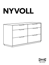 IKEA NYVOLL KOMMODE Návod k obsluze